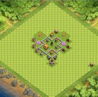 Top Town Hall 3 Trophy BaseMap capture d'écran 1