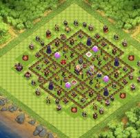 Top Town Hall 11 HybridBaseMap الملصق