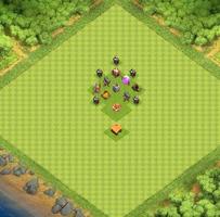 Top Town Hall 1 FarmingBaseMap الملصق