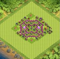 Top Town Hall 6 Trophy BaseMap capture d'écran 1