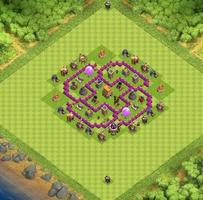 Top Town Hall 6 Trophy BaseMap capture d'écran 2