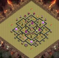 Top Town Hall 8 War Base Map スクリーンショット 1