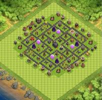 Top Town Hall 9 Trophy BaseMap capture d'écran 3