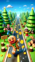 Gingerbread Man escape 3D Plakat