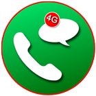 Free 4G Voice Call & Video Call Advice أيقونة