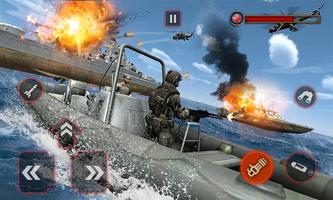 D-Day World War Naval Game screenshot 1