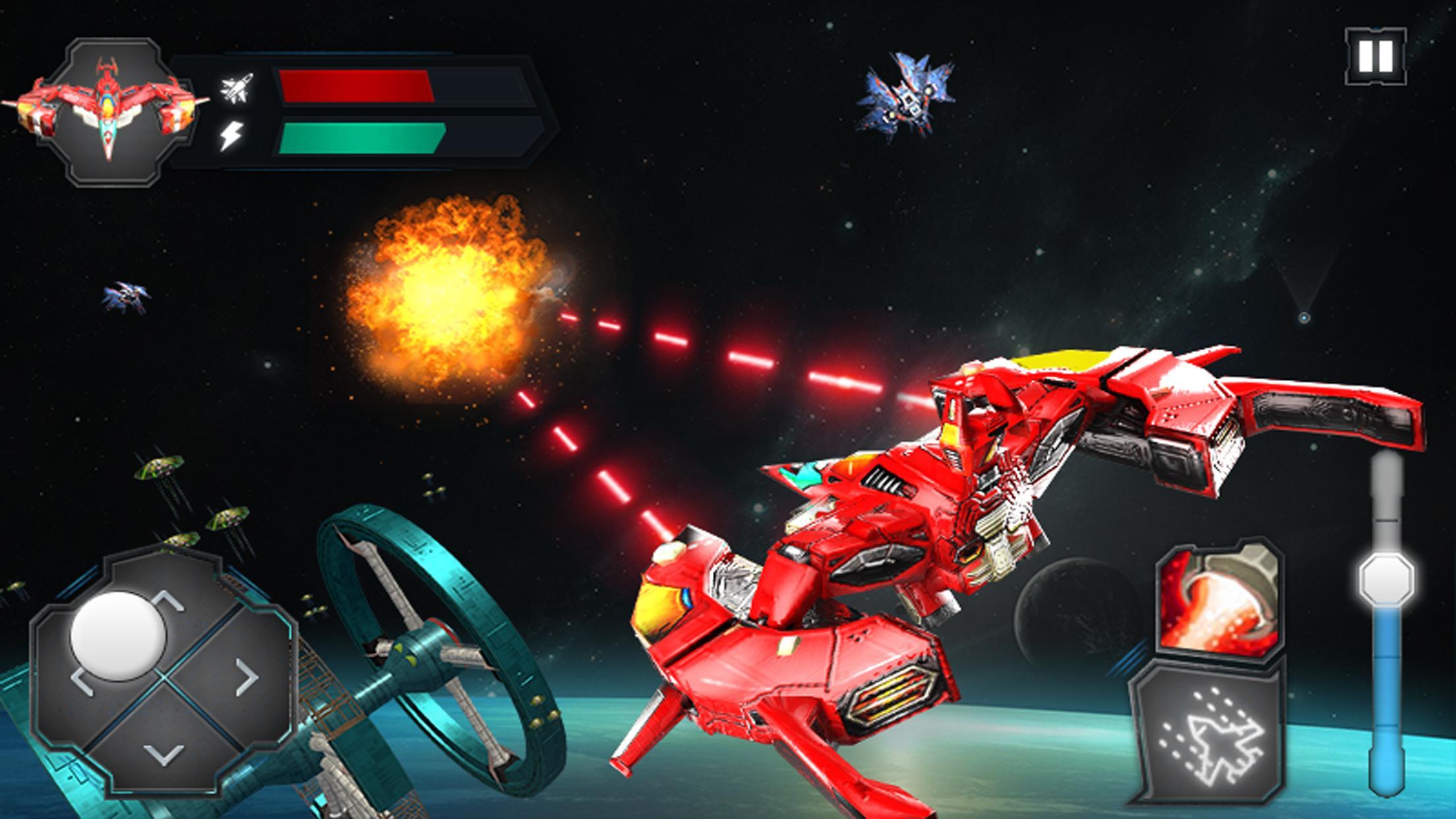 لعبة حرب الفضاء المجرة: أبطال سفينة الفضاء ثلاثية for Android - APK Download
