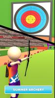 Poster sport estivi: giochi atletici