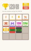 2048 puzzle game poster