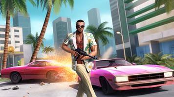 Miami Gangster Crime City Game Affiche