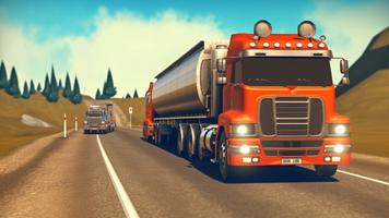 Poster Oil Cargo Transport Truck