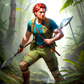 Hero Jungle Survival Games 3D ícone