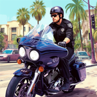 US Police Bike Chase Game icône