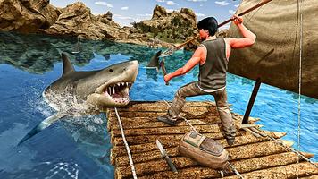 Raft Survival Island 3D Games Affiche