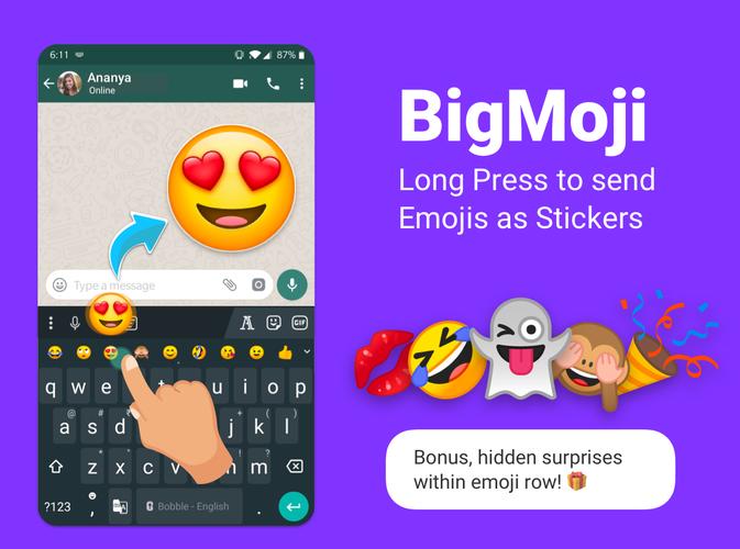 Download Bobble Indic Keyboard Stickers ғonts Themes Latest