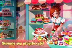 Garçonete Café & Chefe Padaria Cartaz