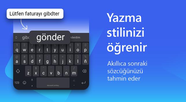android icin microsoft swiftkey klavye