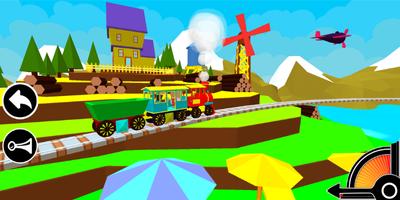 3D Train Engine Driving Game For Kids & Toddlers-poster