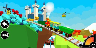 3D Train Engine Driving Game For Kids & Toddlers screenshot 2
