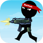 Stickman Shooter : Bullet Puzzle أيقونة