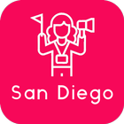 Planificateur de voyage vers San Diego icône