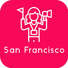Planificateur de voyage vers San Francisco icône
