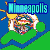Minneapolis Tourist Map 포스터