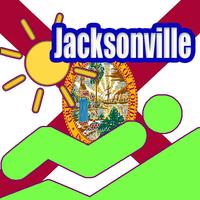 Jacksonville Tourist Map Offline Affiche