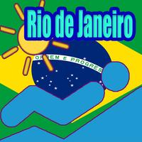 Rio de Janeiro Tourist Map poster
