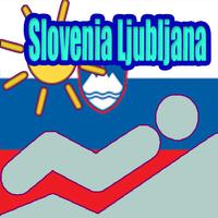Slovenia Ljubljana Tourist Map پوسٹر
