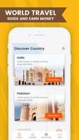 World Travel Guide & Earn Money Cartaz