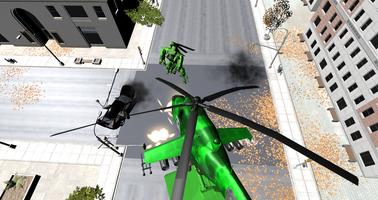 Army Helicopter Robot Car Tran screenshot 2