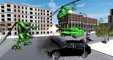 Army Helicopter Robot Car Tran screenshot 3