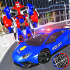 Police Car Robot Transform icône