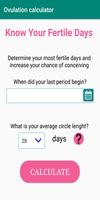 Pregnancy and Ovulation Calcul Affiche