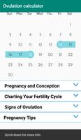 Pregnancy and Ovulation Calcul capture d'écran 2