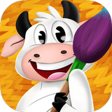 Dibujar y Colorear: La Vaca Lo simgesi