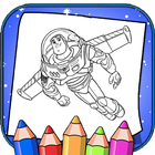 Toy Story Coloring cartoon icono