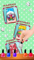 Nail Salon Coloriage Book-design ongles Affiche
