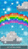 Sequin Flip Live Wallpaper Rainbow poster