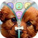 Cute Puppy Zipper Lock Screen APK