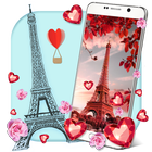 Paris Live Hintergrund Zeichen