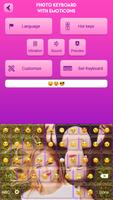 Photo Keyboard with Emoticons screenshot 1