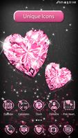 Pink Heart Diamond Theme スクリーンショット 3