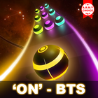 BTS Road Tiles: KPOP Colour Ball Dancing Road Run! icône