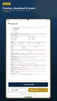 برنامه‌نما CV Template Resume Maker عکس از صفحه