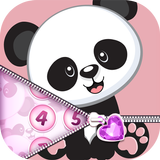 Cute Panda Zipper Lock icon