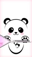 Cute Panda Zipper Lock syot layar 3