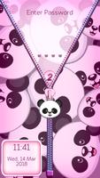 Cute Panda Zipper Lock syot layar 2