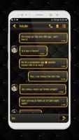 1 Schermata Oro Nero Messaggi App tema per messaggi